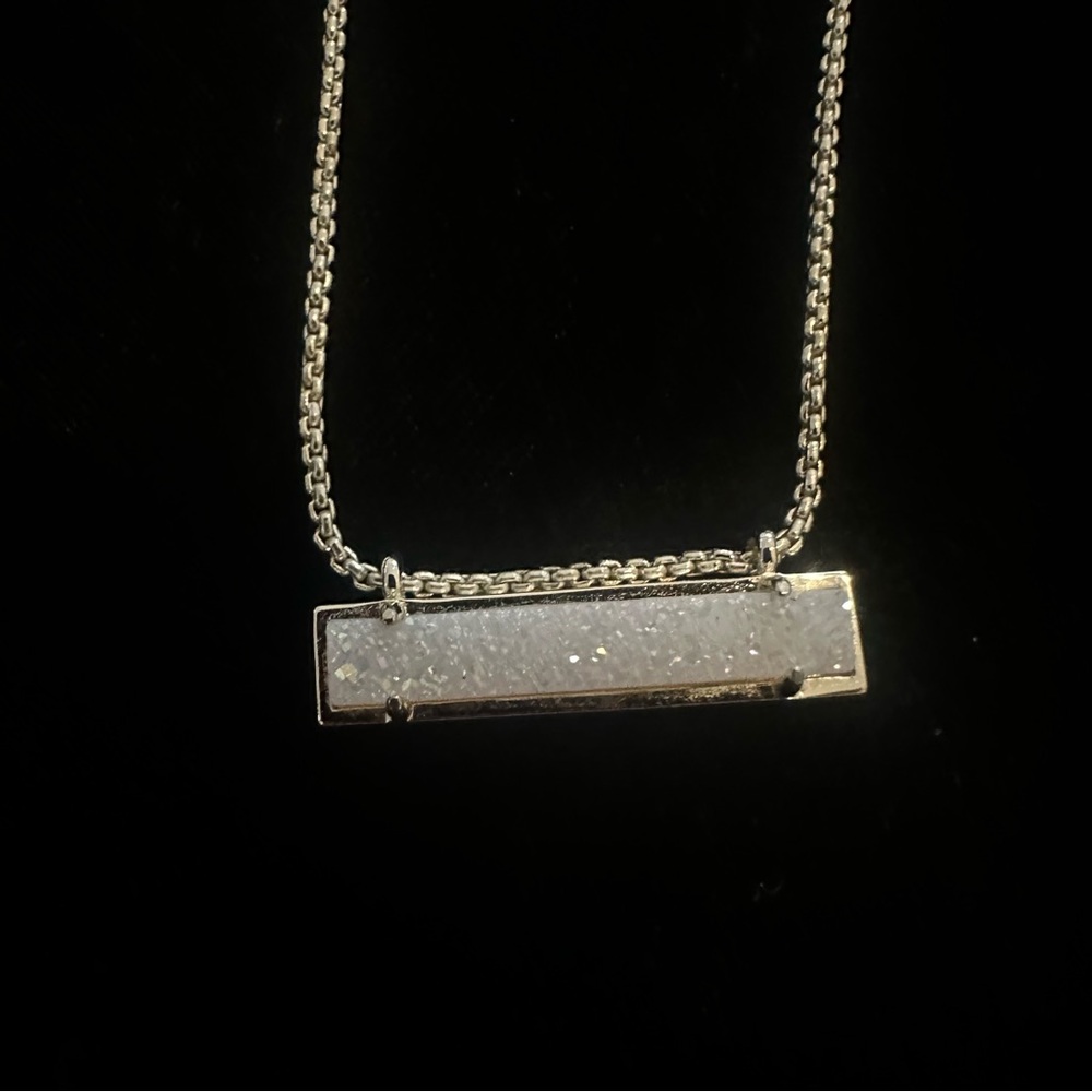 Kendra Scott Leanor Iridescent Drusy Gold Short Pendant Necklace NWT